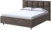 2018886 PROxSON Кровать Chessy без основания (Ткань: Велюр Casa Кофейный) 80x200