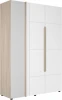 580081 Шкаф Woodville Данк ШК-012 ясень шимо светлый / глянцевый белый арт.580081