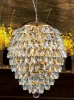 CHARME SP3+3 LED GOLD/TRANSPARENT Люстра подвесная со светодиодной подсветкой Crystal Lux Charme, 3 лампы, золото, прозрачный