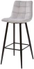 XS2694UF91002 Барный стул M-City LECCO UF910-02 LIGHT GREY, велюр