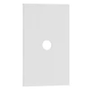 AW08M2 TV накладка/Вывод кабеля 2 модульная белый матовый Meiton AW08M2