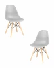 LMZL-PP638-N2_MTR_GR-01 Стул обеденный DSW Набор 2 шт (ножки светлый бук, цвет светло-серый (GR-01)) Dobrin D0000000000000011526