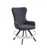 00-00084731 Стул DikLine 333 поворотный TW11 серый, ножки черные 00-00084731