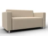 134958 Диван прямой Лига-093 ВН (ДСП,Брус,Фанера,Экокожа/Бежевый) Лига Диванов 134958