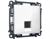 MA112005 Комплект механизма Ethernet RJ-45 розетки экранированной с автоматической защитной шторкой встраиваемый (белый глянец) Ambrella Volt QUANT MA112005