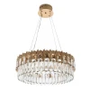 ML.830.600 GD Подвесная люстра светодиодная хрустальная с регулировкой цветовой температуры Modelux ML.830.600 GD