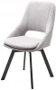 670M05281 Стул ASP, 360 град. поворот. B22 Серый, велюр / черный каркас, М-City