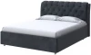 2018712 PROxSON Кровать Chester (Ткань: Велюр Casa Графитовый) 160x200