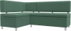 123235L Диван кухонный угловой Стайл левый угол (Зеленый/Рогожка) Лига Диванов арт.123235L