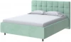 2023369 PROxSON Кровать Nety без основания (Ткань: Велюр Teddy Мятный) 80x200