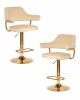 LM-5019-N_G-M_V-MJ9-10 Набор 2 шт стул барный DOBRIN CHARLY GOLD (бежевый велюр (MJ9-10))