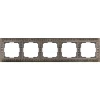 WL07-Frame-05 Рамка на 5 постов Werkel Antik, бронза