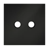 VLS001608 Накладка для розетки телевизионной оконечной TV+SAT Voltum S70 VLS001608 (черный матовый)