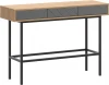 769645 Стол консольный Boho ОГОГО (арт.769645), (ЛДСП,Металл,Стекло/Темно-серый,Дуб Корбридж)