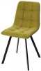 461MC04620 Стул CHILLI-Q SQUARE оливковый #H25, велюр / черный каркас, 4 шт./1 к