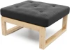 19313 Пуф Arsko Амбер сосна черная рогожка
