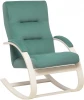 2500000129490 Кресло-качалка Leset Милано (Фанера,Березовый шпон,Металл,Велюр/Зеленый) арт.2500000129490