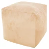 3912001 Пуфик Dreambag Куб Бежевый Микровельвет (Классический) 3912001