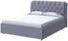 2018663 PROxSON Кровать Chester (Ткань: Велюр Casa Благородный серый) 160x200