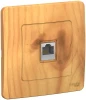 BLNIS045005 Розетка встраиваемая Ethernet RJ-45 (ясень) Systeme Electric Blanca BLNIS045005