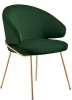 RF 0845 Стул-полукресло Emil зеленый с золотыми ножками Bradex Home арт.RF 0845