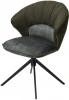 621M05768 Стул ASTRA 360 град. поворот Зеленый Sonic 77 ткань / 7525-156 велюр / черный каркас, ®DISAUR (арт.621M05768)