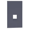 AL07M2 Интернет RG-45/RG11 накладка 2-ух модульная графит матовый Meiton AL07M2