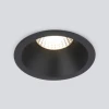 15266/LED Встраиваемый точечный светильник светодиодный черный Elektrostandard Lin 15266/LED (220V, круглые)