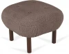 826137 Пуф Lounge Wood ОГОГО (арт.826137), (Искусственный мех/Коричневый)