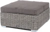 YH-S4019W-1-TW gray "Лунго" плетеная оттоманка с подушкой (гиацинт), цвет серый 4SIS арт.УТ-00003020