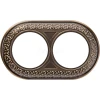 WL70-frame-02 Рамка на 2 поста Werkel Antik Runda, бронза