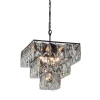 V5266-1/8+1 Подвесная люстра Vitaluce V5266-1/8+1 (220V, хрусталь, на цепи)