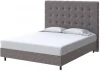 2012823 PROxSON Кровать Madrid Boxspring Standart (Ткань: Велюр Gratta 7 Жареный миндаль) 200x200