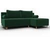 134791 Диван угловой Лига-102 угол универсальный (ДСП,Брус,Фанера,Велюр/Зеленый) Лига Диванов 134791