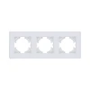 EA3WH Рамка 3-постовая белый Kollinger Eleganz Acryl EA3WH