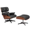 FR 0016-17 Кресло EAMES LOUNGE CHAIR и оттоманка EAMES LOUNGE CHAIR чёрные