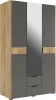 MSA-05.2564 Адам Шкаф трехдверный (зеркало), цвет дуб крафт золотой/графит Mebelson (арт.MSA-05.2564)
