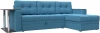 125964 Диван угловой Атланта М правый угол Лига Диванов (Рогожка) арт.125964