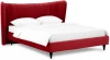 574740 Кровать Queen II Agata L ОГОГО (арт.574740), (Ткань/Бордовый)