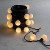 HB20-1-2WW Гирлянда «Шарики» 5м Тепло-Белая 220В,  20 LED, провод черный каучук, IP65 Laitcom HB20-1-2WW
