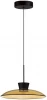 5055/9LA Подвесной светильник Odeon Light Saucer 5055/9LA черный/янтарный/металл/стекло LED 9W 3000К (220V, на проводе)