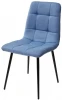 688M04156 Обеденный стул M-City ДИЛАН, цвет синий #24, ткань / черный каркас