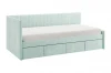 171564.2764 Кровать с ящиками Твикс (Тахта) 90х200 см Mebelson (ДСП,Велюр/Зеленый) арт.171564,2764