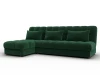 136953L Диван угловой Лига-116 НПБ угол левый (ДСП,ЛДСП,Велюр/Зеленый) Лига Диванов 136953L