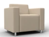 134972 Кресло Лига-093 ВН (ДСП,Брус,Фанера,Экокожа/Бежевый) Лига Диванов 134972