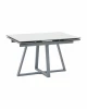 УТ000041935 Стол Stool Group Керас 120-180/80/75 Стол Stool Groupешница МДФ16/керамика Snow white подСтол Stool Groupье металл серый УТ000041935