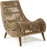 024780 Кресло La Forma (ex Julia Grup) Tika (Ротанг,Дерево,Тростник,Красное дерево)