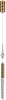 5449/4L Подвесной светильник Odeon Light Kolos 5449/4L сатинированн.латунь/прозрачн./металл/стекло LED 4W 3000K (220V, на проводе)