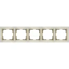 WL03-Frame-05-ivory-GD Рамка на 5 постов Werkel Snabb, слоновая кость с золотом