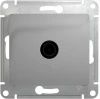 GSL000392 ТВ-розетка встраиваемая проходная (алюминий) Systeme Electric Glossa GSL000392
